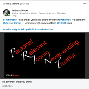 INKISH News story via LinkedIn